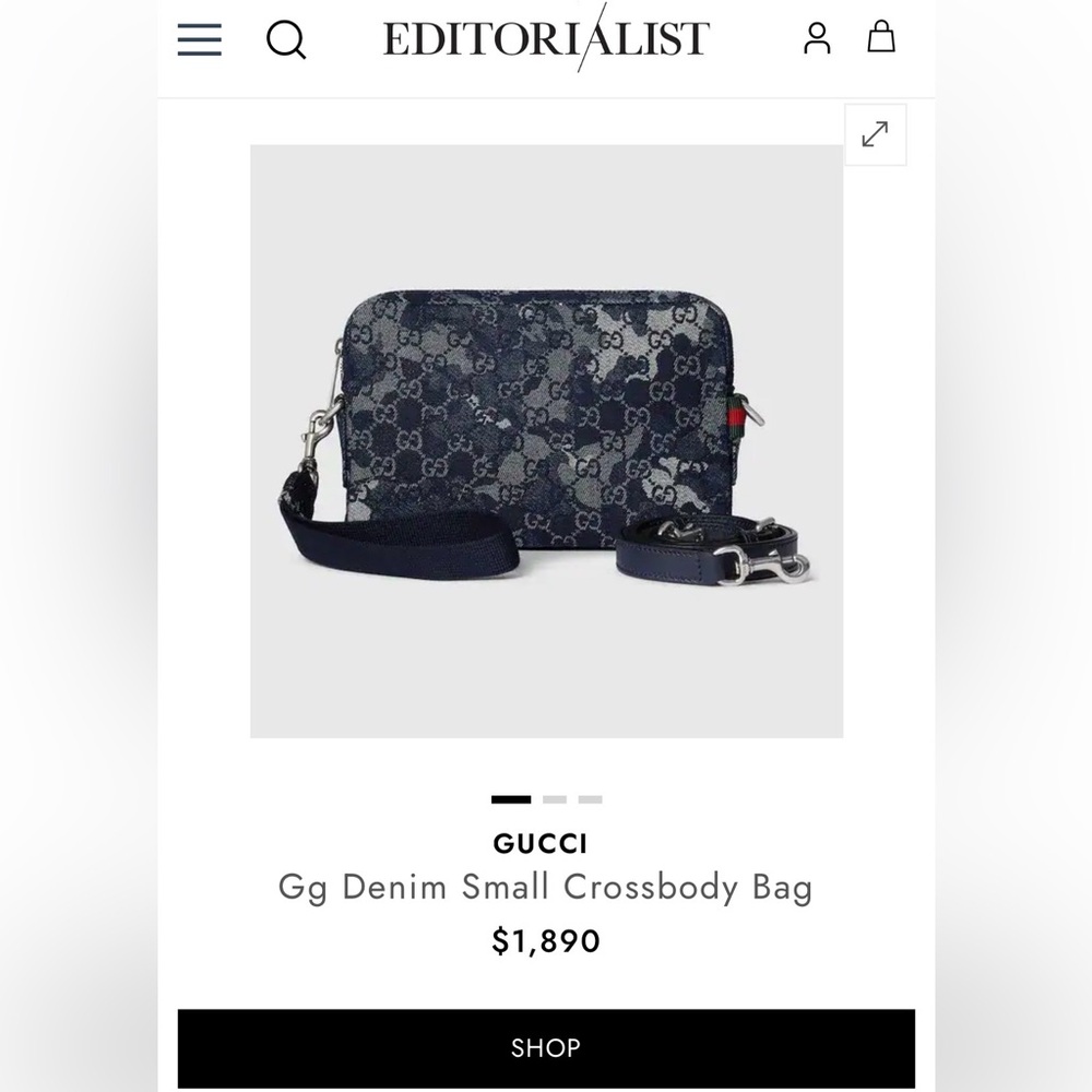 Gucci Denim Crossbodg - Picture 11 of 12
